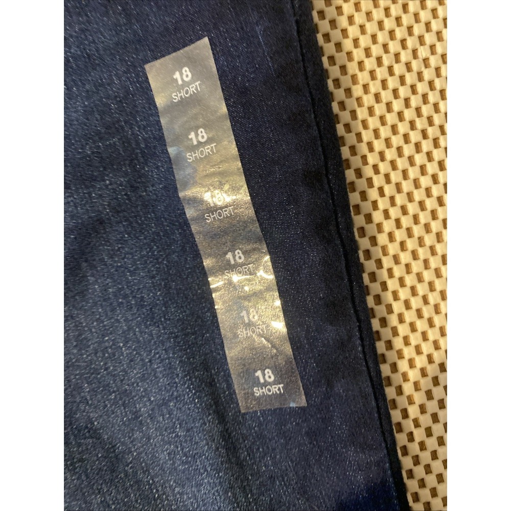 Maurice's Everflex 18 Short Original Fit Slim Bootcut Slits Dark - Picture 6 of 6
